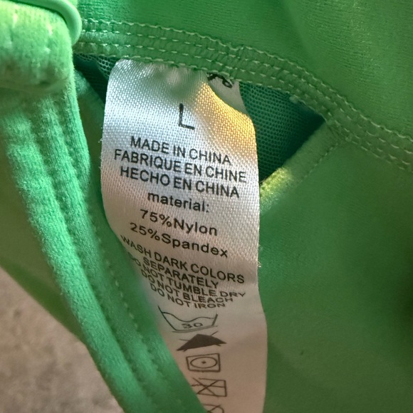 Green Women's Sports Bra - Picture 3 of 3